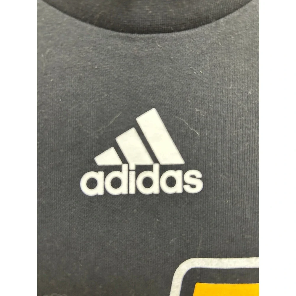 Adidas Family 1 Graphic Long Sleeve T-Shirt Mens Medium Black Crew Neck‎ Shirt